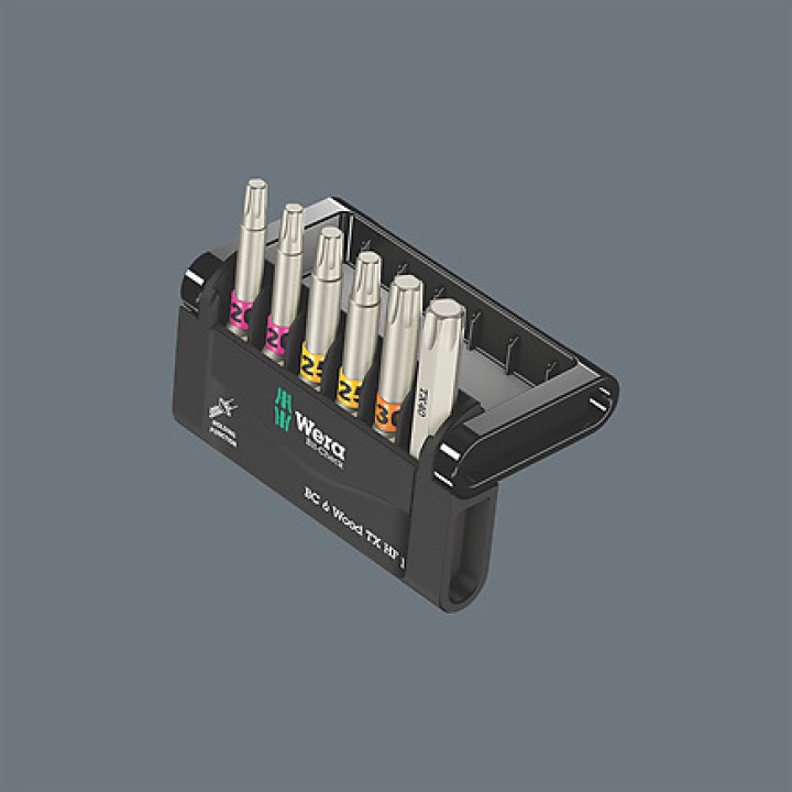 Набор Wera Bit-Check 6 Wood TX HF 1 SB, 6 предметов