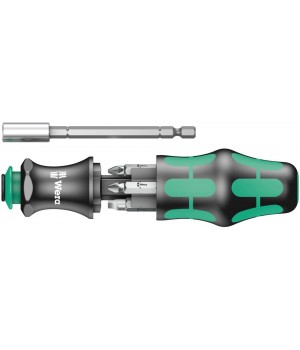 Kraftform Kompakt 28 SB, набор бит с отвёрткой-битодержателем, 6 пр. Wera WE-073240