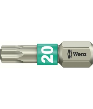 3867/1 TS TORX бита торсионная, нерж., 1/4" C6.3, TX 20 x 25 мм Wera WE-071034