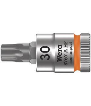 8767 A HF TORX Zyklop Головка торцевая с вставкой-битой, 1/4", TX 30 x 28 мм, с фиксацией Wera WE-003369