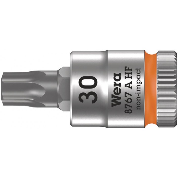 8767 A HF TORX Zyklop Головка торцевая с вставкой-битой, 1/4", TX 30 x 28 мм, с фиксацией Wera WE-003369