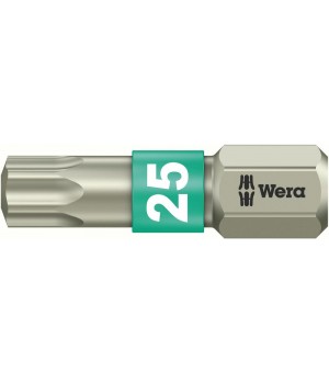 3867/1 TS TORX бита торсионная, нерж., 1/4" C6.3, TX 25 x 25 мм Wera WE-071035