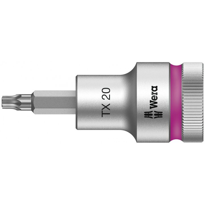 8767 C HF TORX Zyklop Головка торцевая с вставкой-битой, 1/2", с фиксацией, TX 20 x 60 мм Wera WE-003830