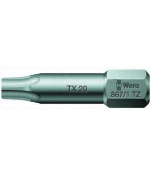 867/1 TZ TORX бита торсионная, 1/4" C6.3, TX 7 x 25 мм Wera WE-066302