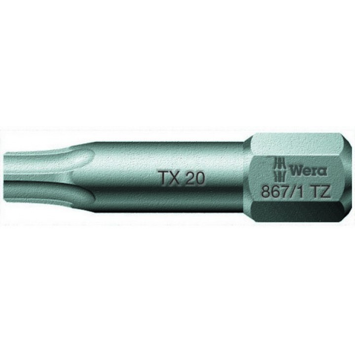 867/1 TZ TORX бита торсионная, 1/4" C6.3, TX 5 x 25 мм Wera WE-066300