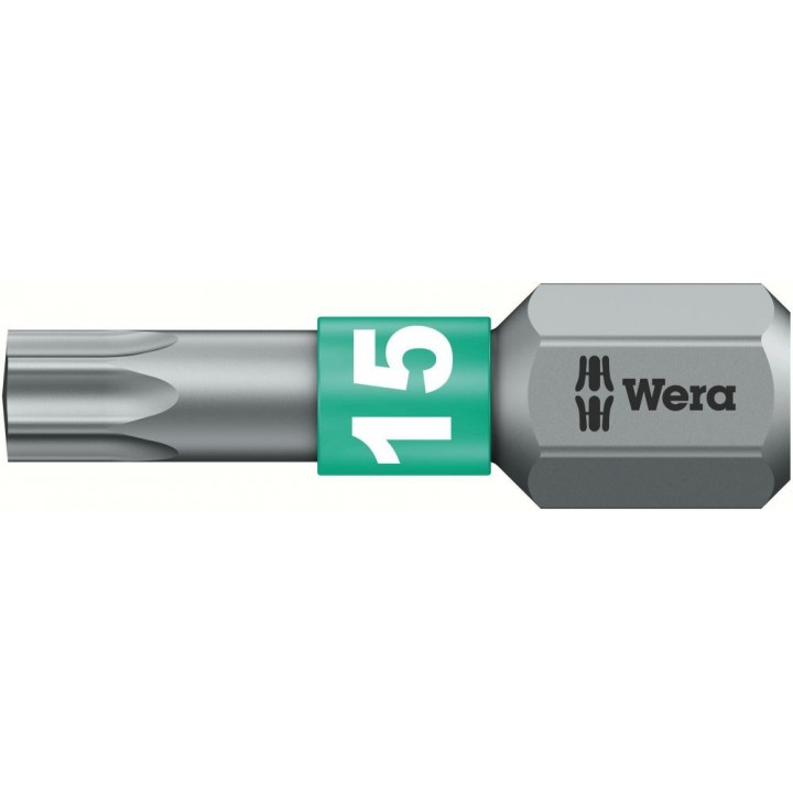 867/1 BTZ TORX бита торсионная, 1/4" C6.3, TX 15 x 25 мм Wera WE-066122