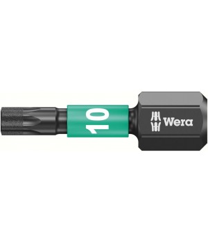 867/1 IMP DC Impaktor TORX Бита ударная, алмаз, 1/4" C6.3, TX 10 x 25 мм Wera WE-057628