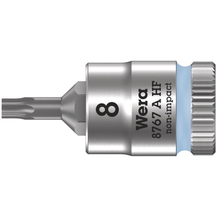 8767 A HF TORX Zyklop Головка торцевая с вставкой-битой, 1/4", TX 8 x 28 мм, с фиксацией Wera WE-003360