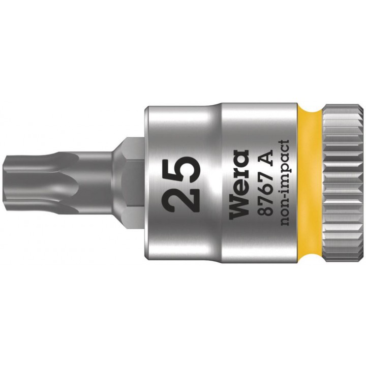 8767 A TORX Zyklop Головка торцевая с вставкой-битой, 1/4", TX 25 x 28 мм Wera WE-003392