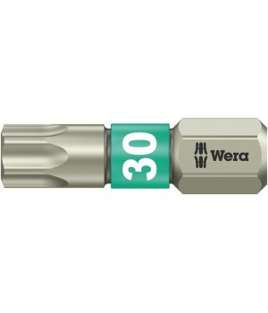 3867/1 TS TORX бита торсионная, нерж., 1/4" C6.3, TX 30 x 25 мм Wera WE-071037