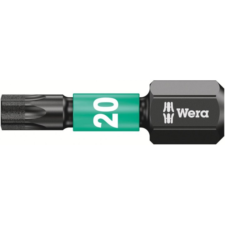 867/1 IMP DC Impaktor TORX Бита ударная, алмаз, 1/4" C6.3, TX 20 x 25 мм Wera WE-057624