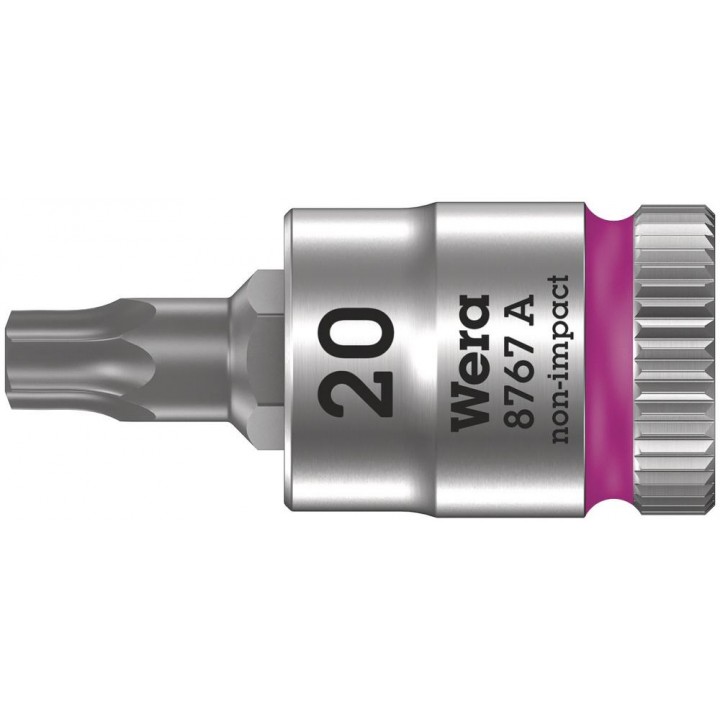 8767 A TORX Zyklop Головка торцевая с вставкой-битой, 1/4", TX 20 x 28 мм Wera WE-003391