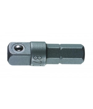 870/1/A Адаптер 1/4" M квадрат x 1/4" C6.3, 25 мм, ручной режим Wera WE-136000