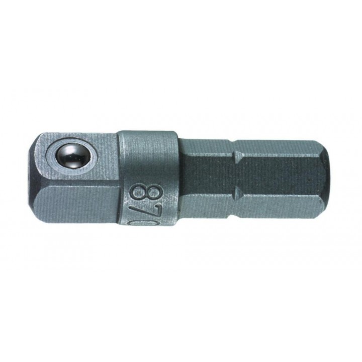 870/1/A Адаптер 1/4" M квадрат x 1/4" C6.3, 25 мм, ручной режим Wera WE-136000