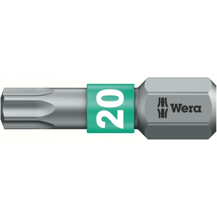 867/1 BTZ TORX бита торсионная, 1/4" C6.3, TX 20 x 25 мм Wera WE-066124