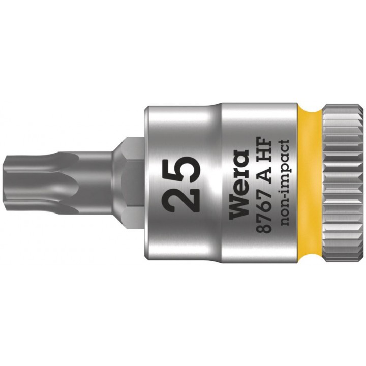 8767 A HF TORX Zyklop Головка торцевая с вставкой-битой, 1/4", TX 25 x 28 мм, с фиксацией Wera WE-003365