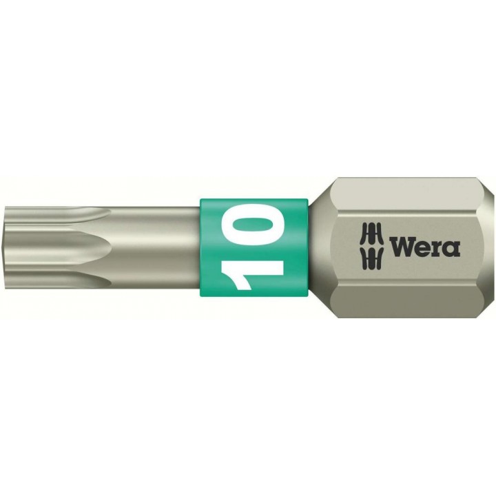 3867/1 TS TORX бита торсионная, нерж., 1/4" C6.3, TX 10 x 25 мм Wera WE-071032